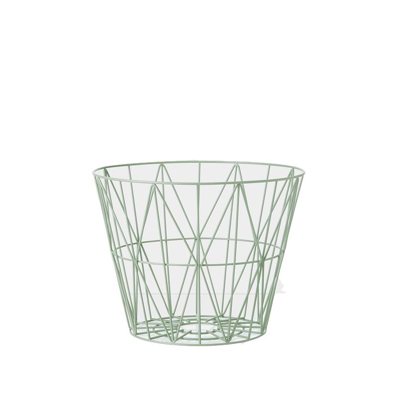 Ferm Living Threaded Basket Mint, ø40cm