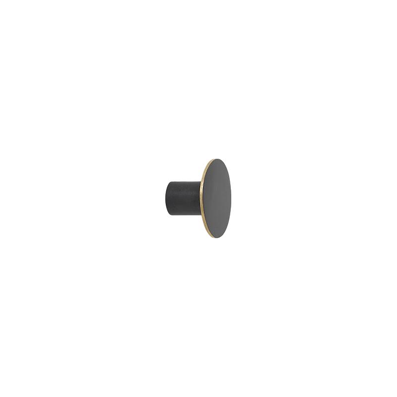 Ferm Living Hook Black Brass, ø4cm