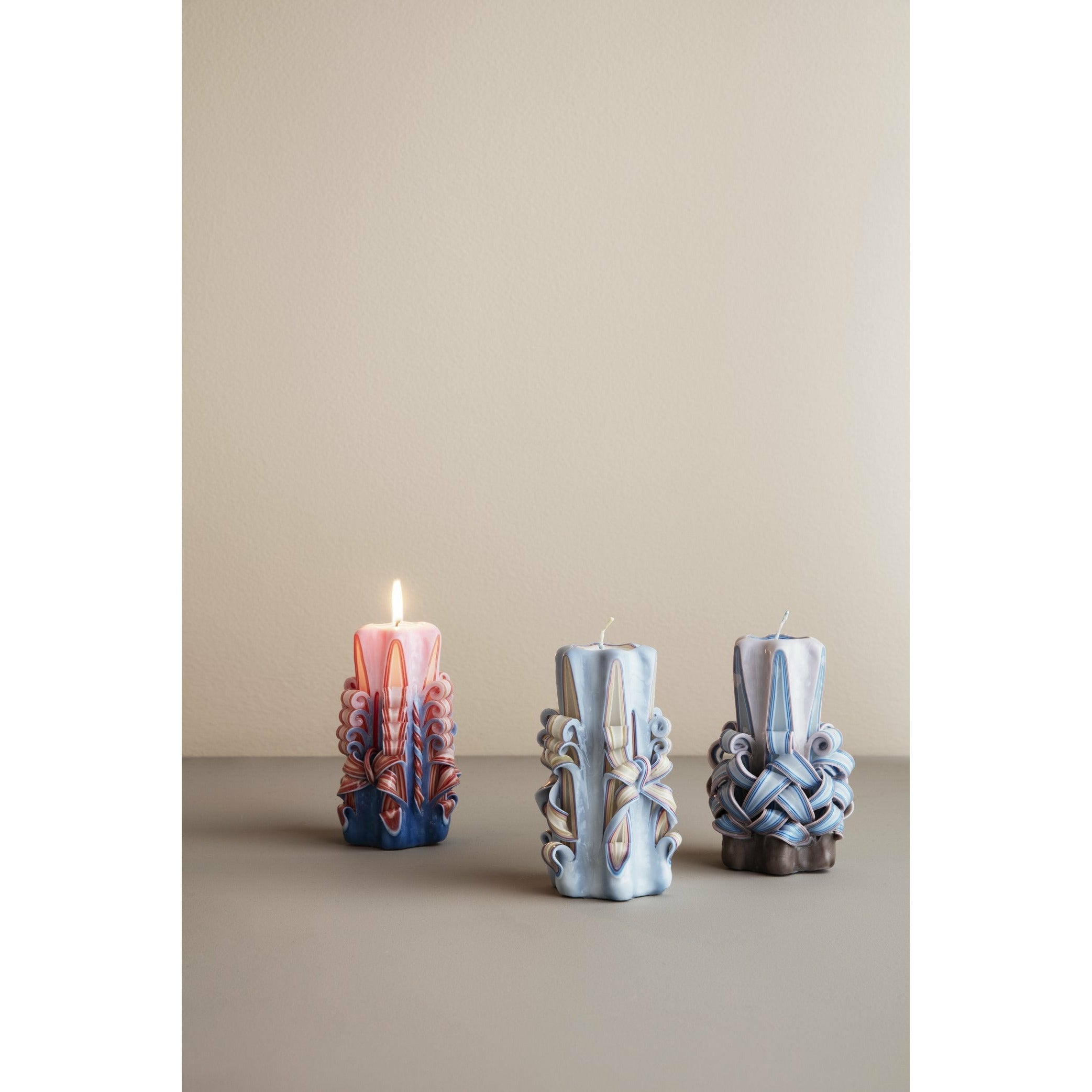 Ferm Living Handmade Candle, Dusty Purple