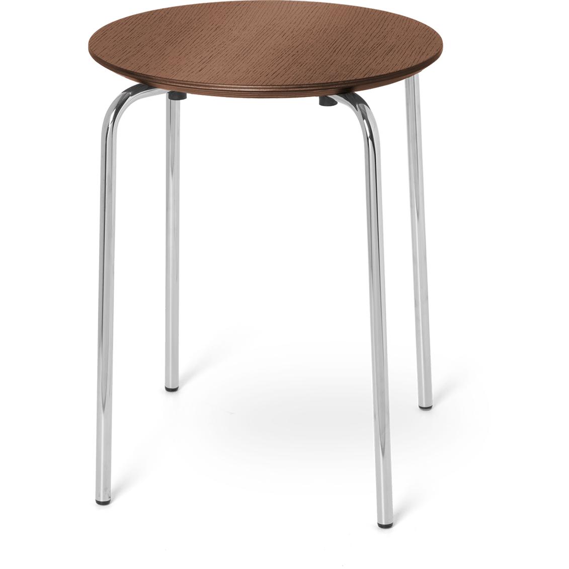 Ferm Living Herman Stool Walnut, Chrome