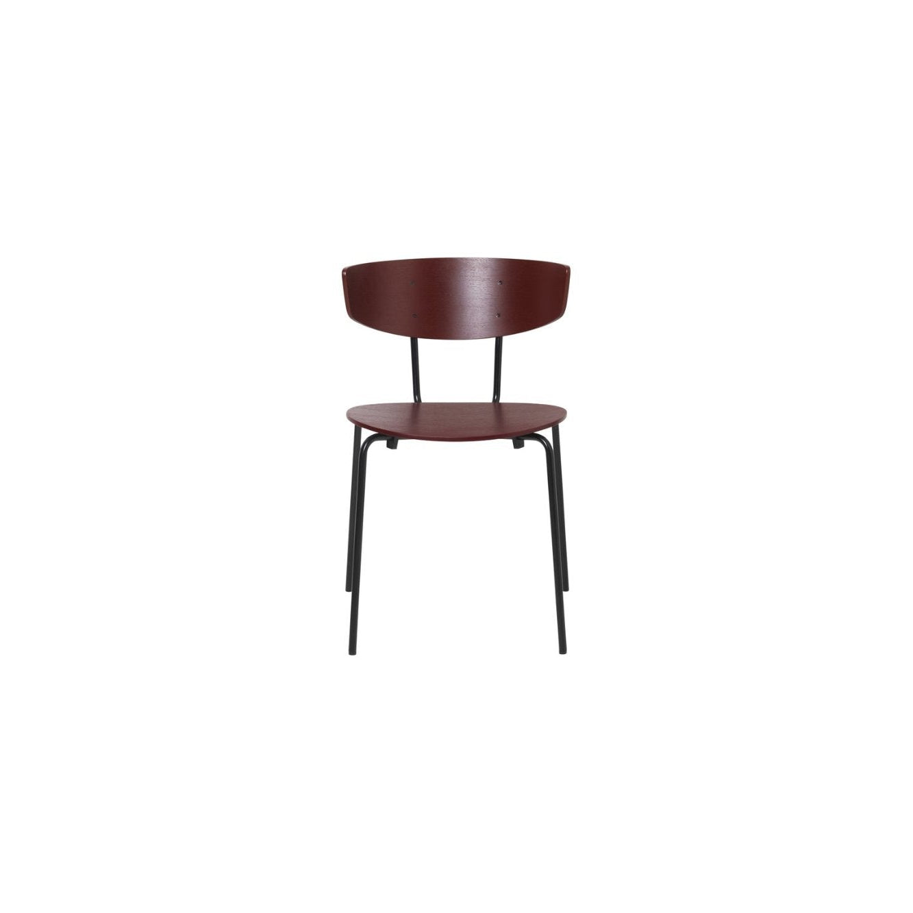 Ferm Living Herman, chaise, rouge marron