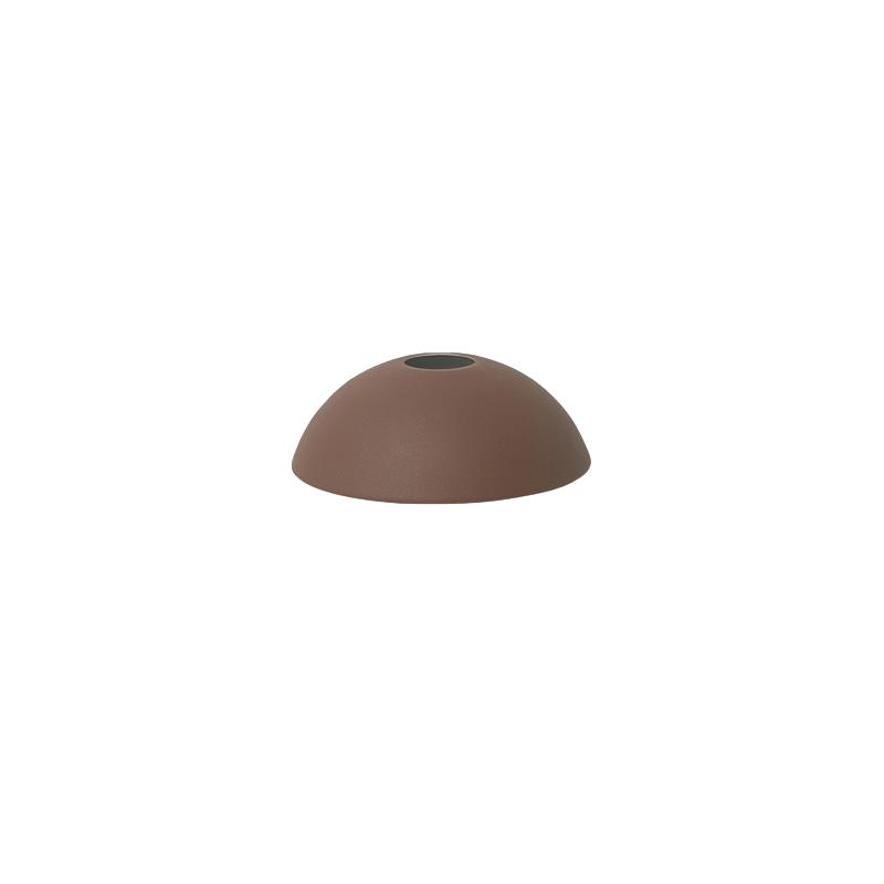 Pantalla de lámpara de aro de Ferm Living, marrón rojizo
