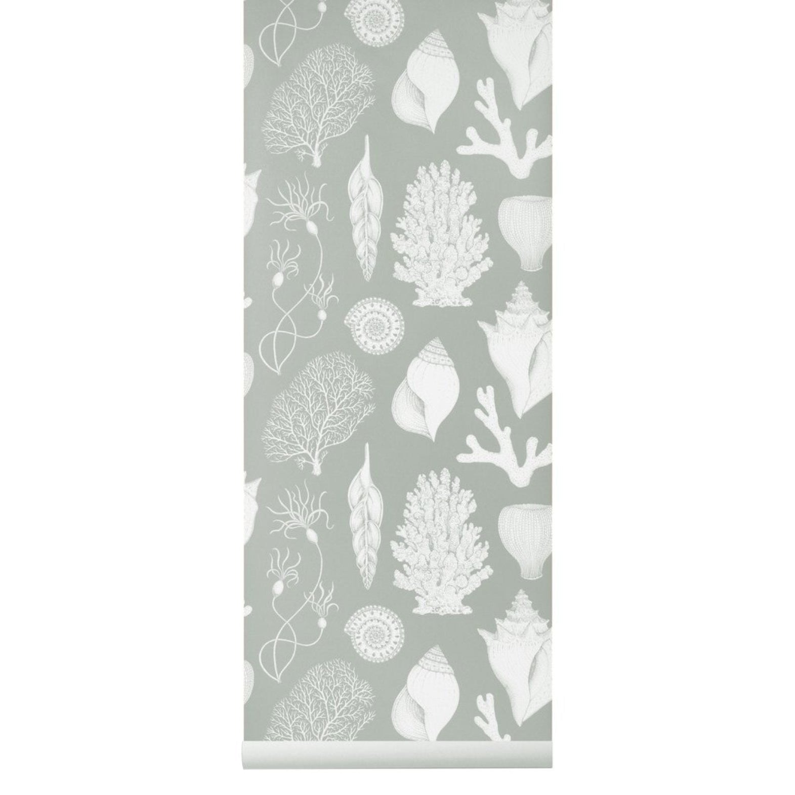 Ferm Living Katie Scott Wallpaper Shells, Aqua