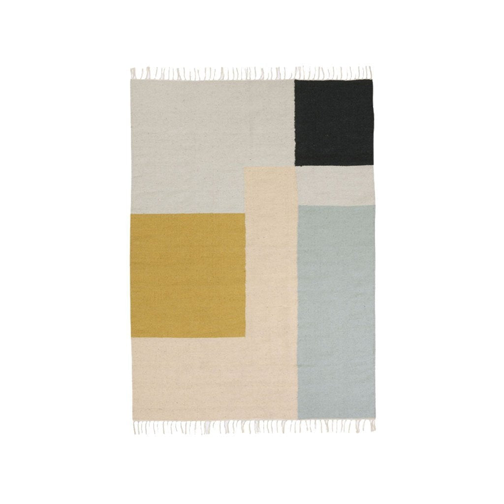 Ferm Living Kelim Rug Squares, 250x160 Cm