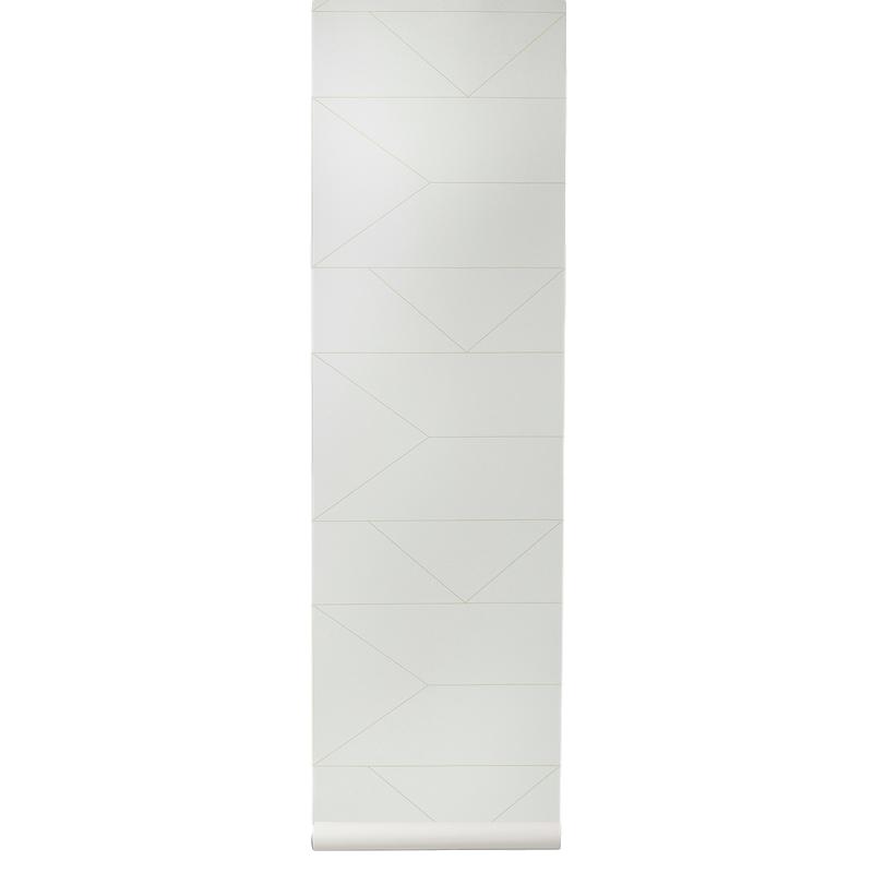 Ferm Living Lines Baggrund, Off White