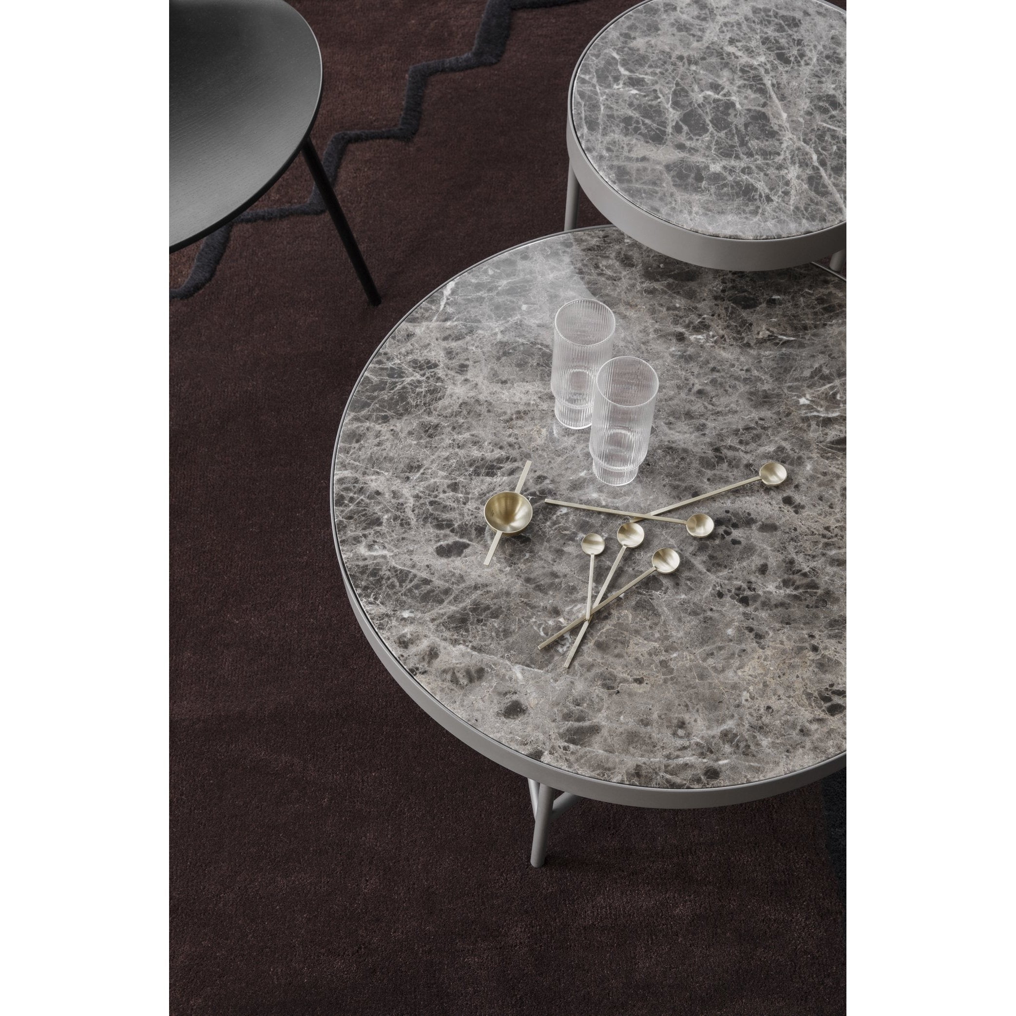 Ferm Living Marmor Tisch braun, Ø70 cm
