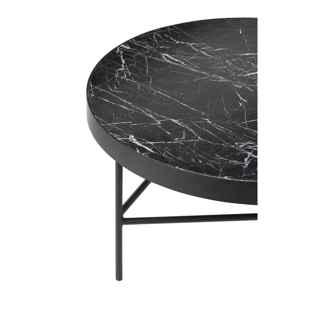 Ferm Living Marmor Tisch schwarz, Ø70 cm