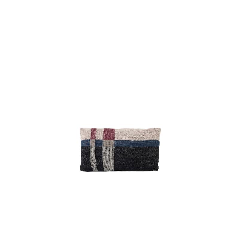 Ferm Living Medley Knit Kissen Dunkelblau, 40x25cm-Kissen-Ferm Living-5704723013211-Final-Sale-7138-FER-UDGÅET-inwohn