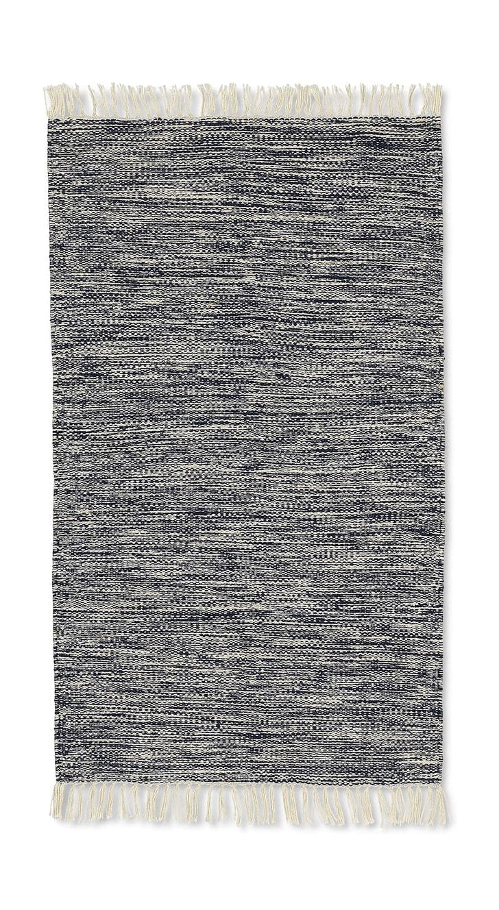 Ferm Living Melange Tæppe, Dark Navy