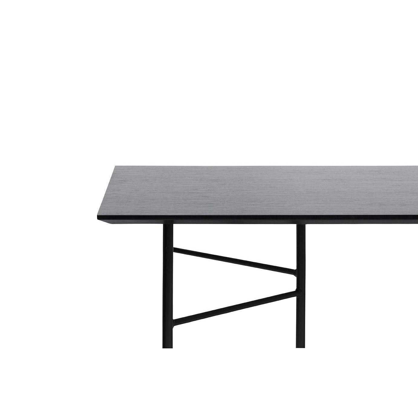 Ferm Living Plateau de table Mingle 160 cm, placage chêne noir