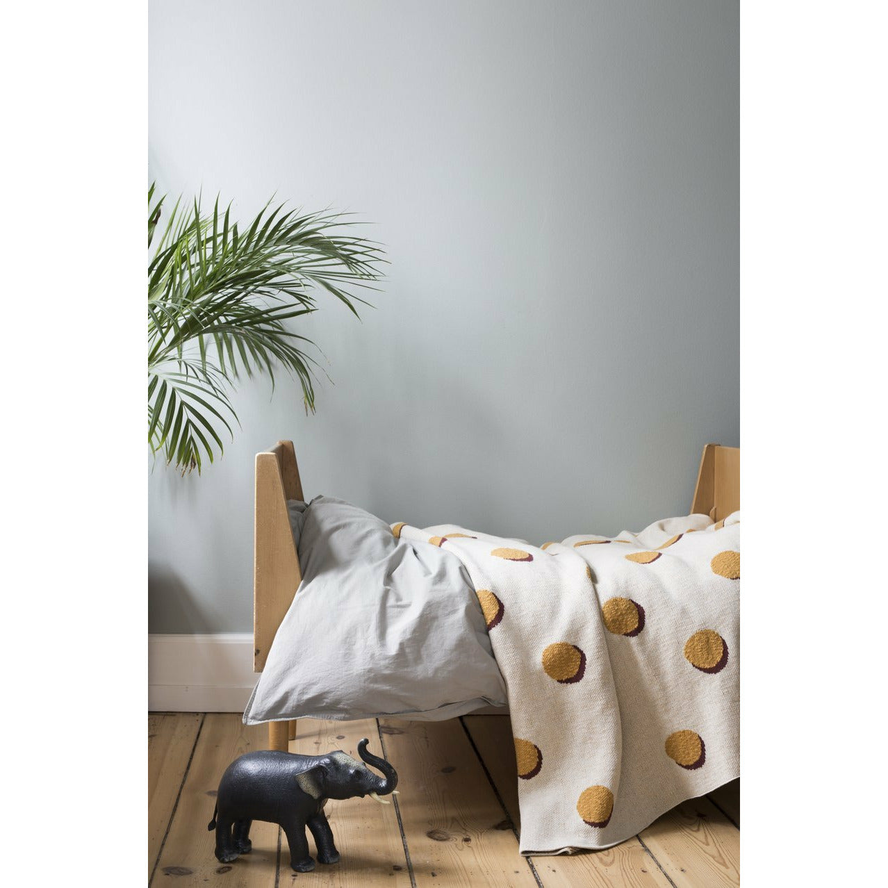 Ferm Living Mint Punktbett -Leinen, Baby