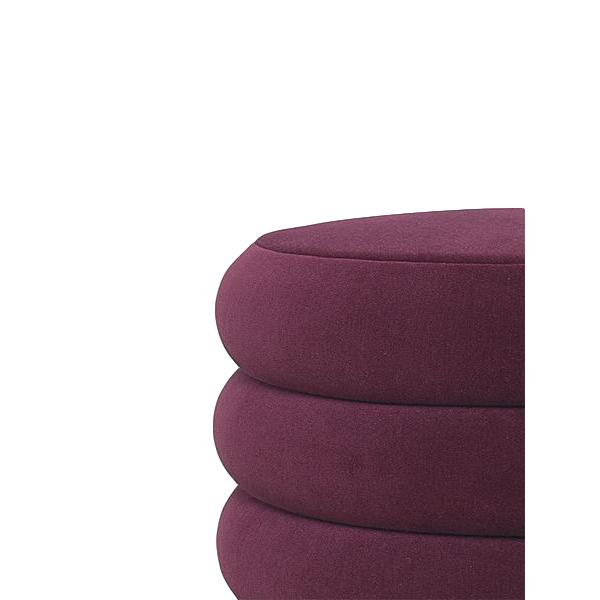 Ferm Living Pouf Stool Burdeos Burdeos, Ø90cm