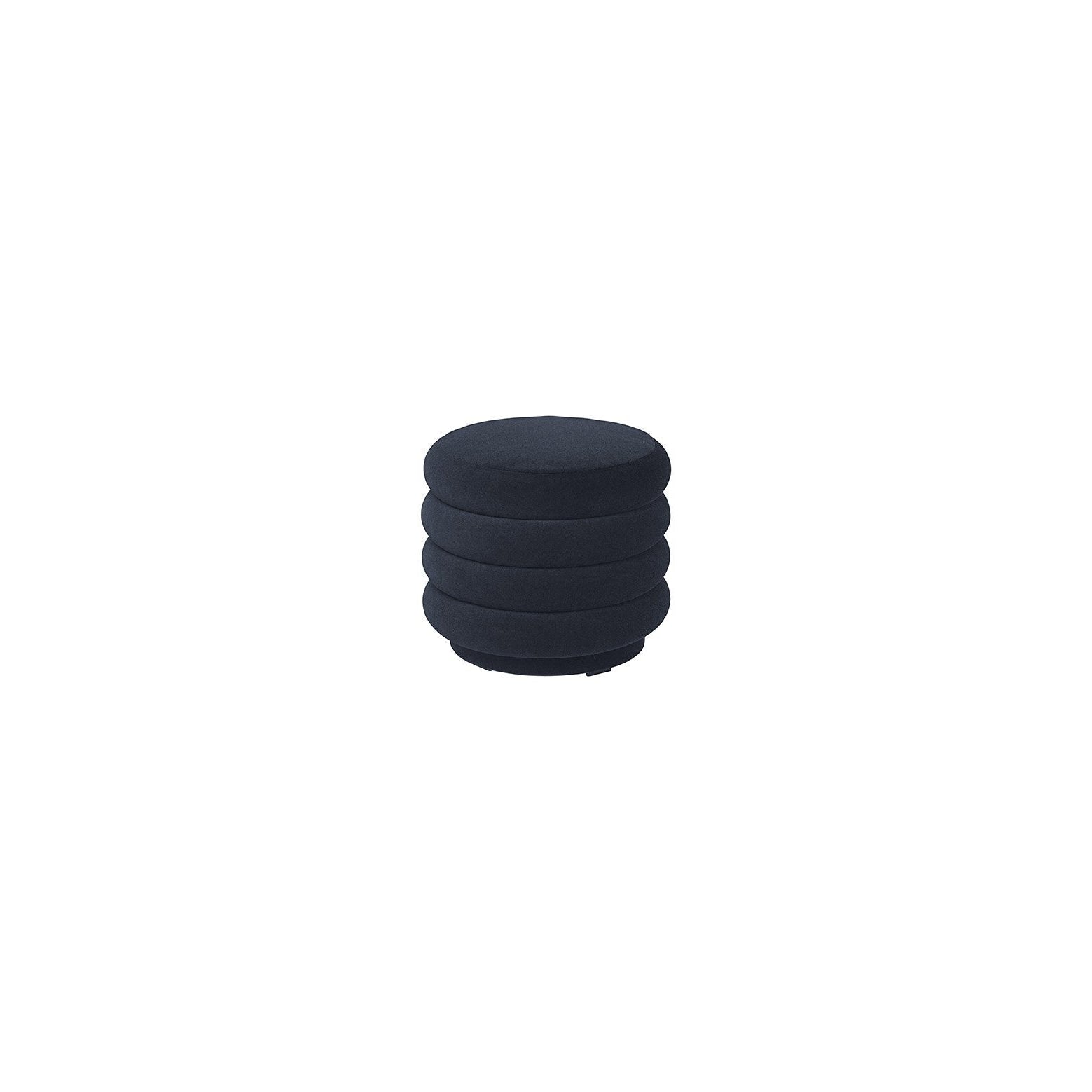 Ferm Living Pouf Round Stool Dark Blue, Ø42cm