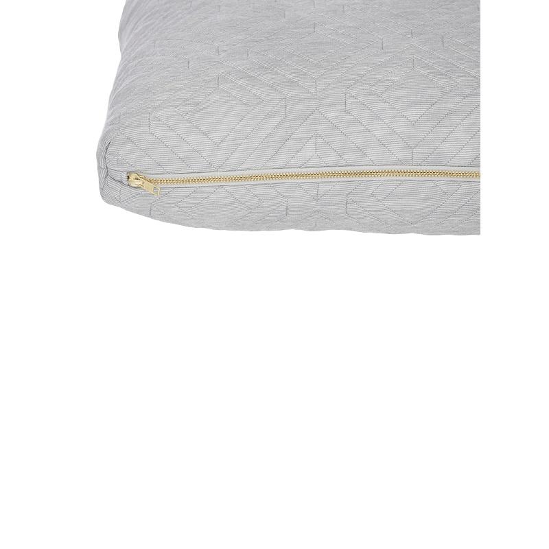 Ferm Living Quilt Cushion cinza claro, 45 x 45 cm