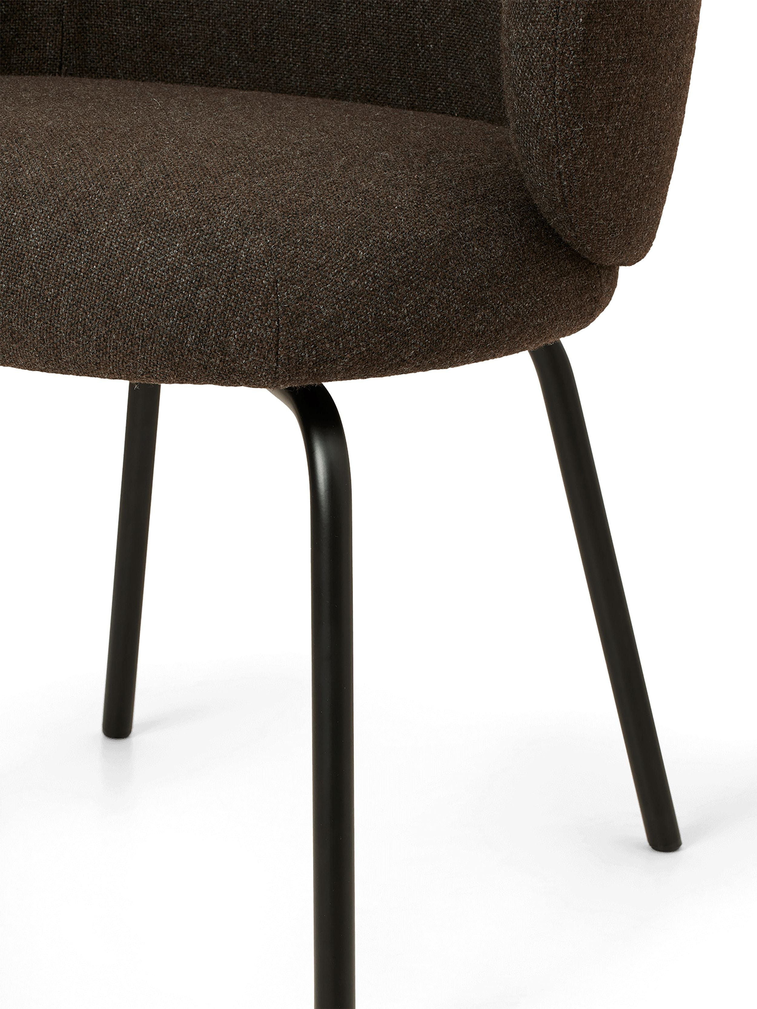 Ferm Living Rico Dining Chair Hallingdal, Dark Grey/Black