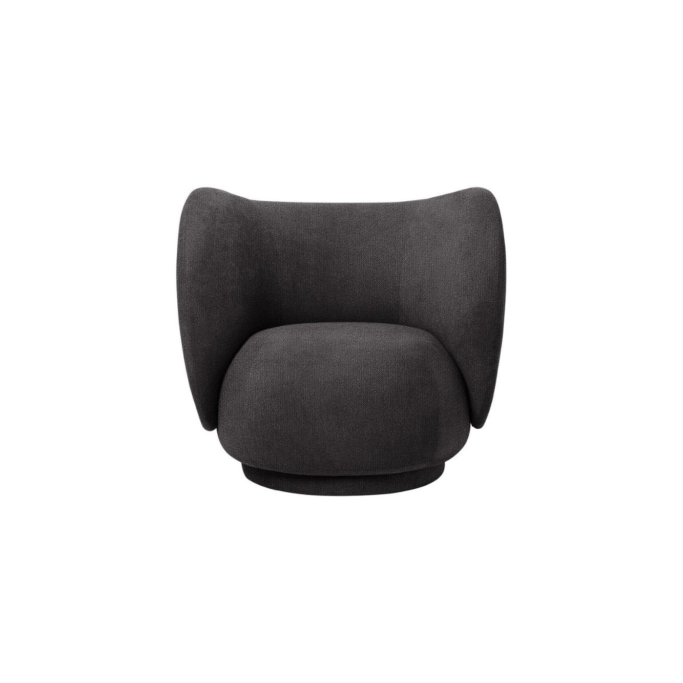 Ferm Living Rico Lounge Fauteuil Bouclet, Warm Dark