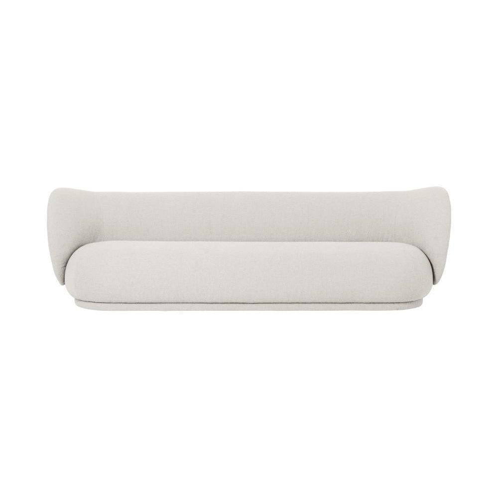 Ferm Living Rico Sofa Off White Bouclé, 4 Seater