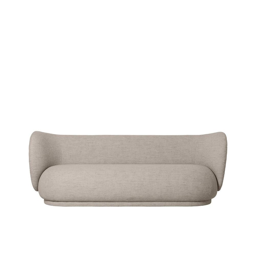 Ferm Living Rico Sofa Sand Bouclé, 3 Seater