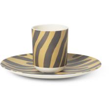 Ferm Living Safari Bamboo Tableware Conjunto, Tiger