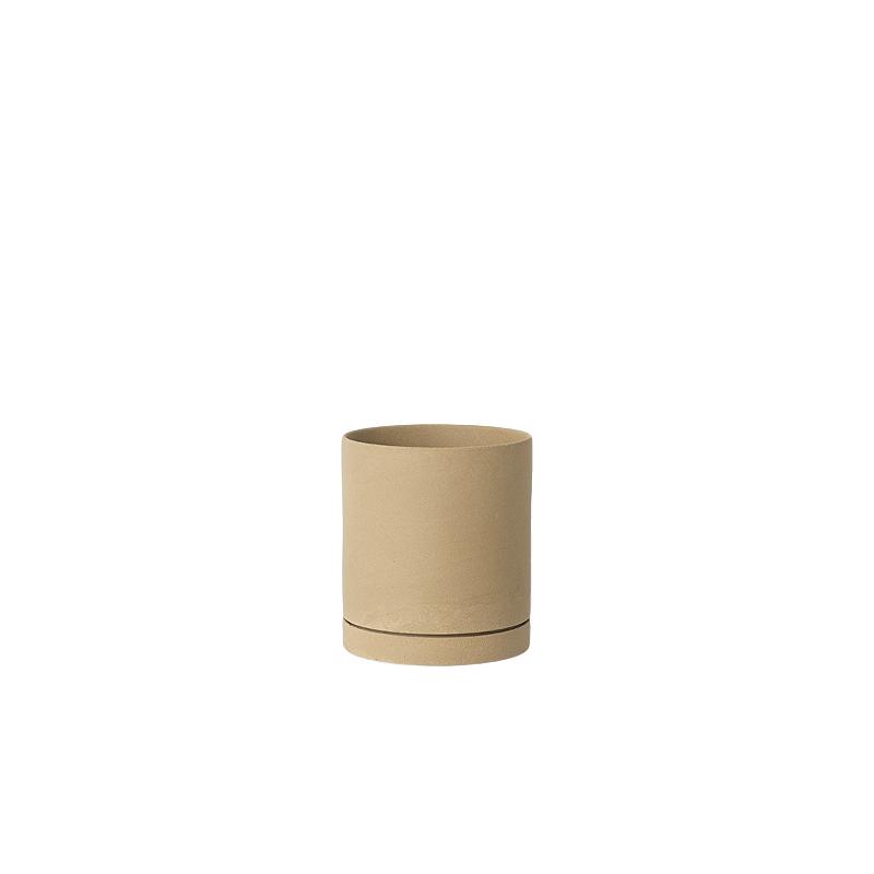 Ferm Living Sekki Übertopf Curry, Ø16cm-Botanik-Ferm Living-5704723016724-Final-Sale-5470-FER-UDGÅET-inwohn