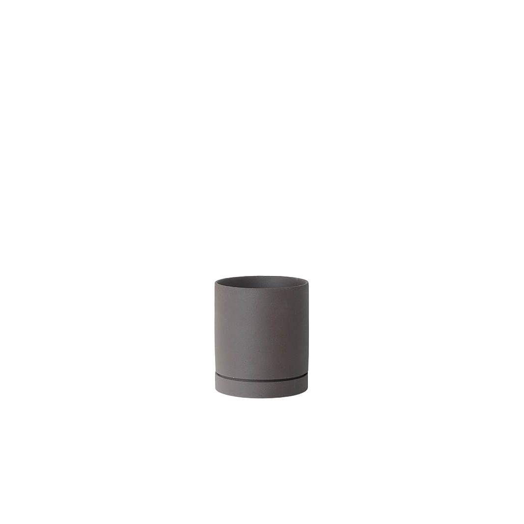 Ferm Living Sekki Planter Coal, Ø14cm