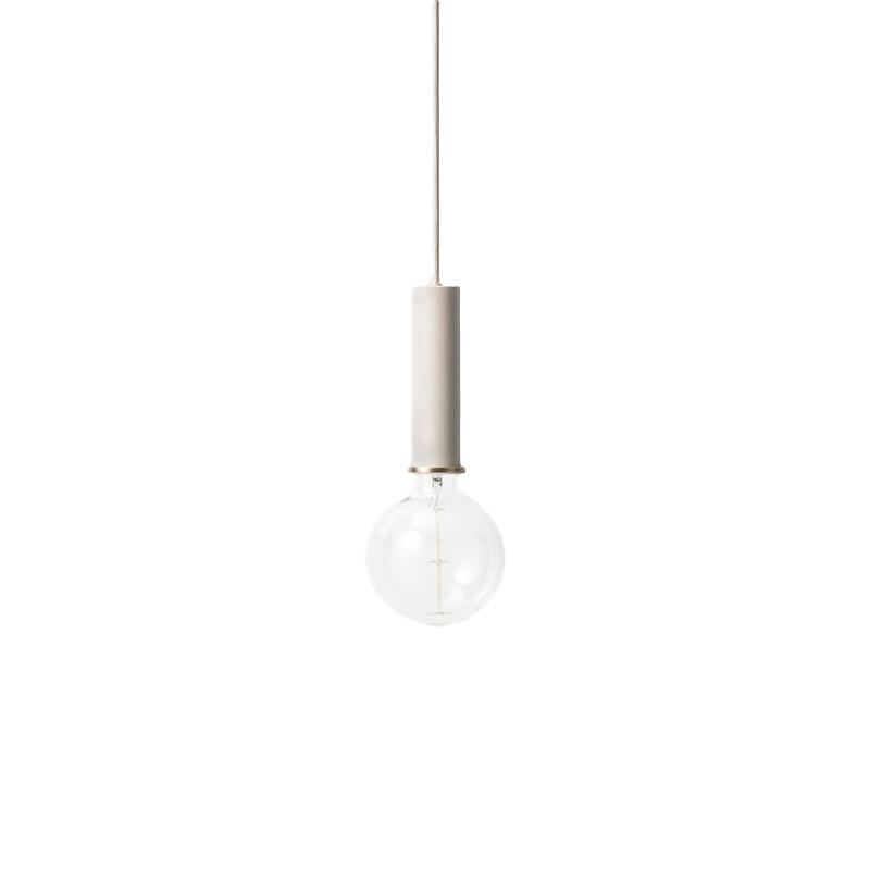 Ferm Living Base Pendule gris clair, 17 cm