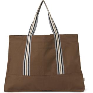 Ferm Living Striped Bag, Dark Tan