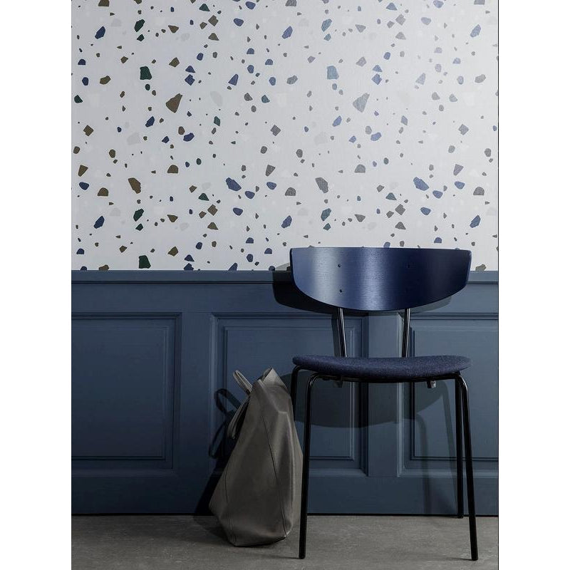 Ferm Living Papier peint Terrazzo, gris