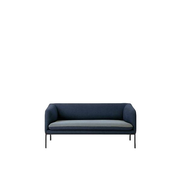 Ferm Living Turn Sofa 2 Coton, Assise Gris Clair