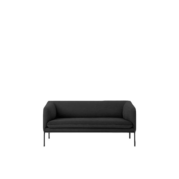 Ferm Living Turn Sofa 2 bomuld, solid mørkegrå
