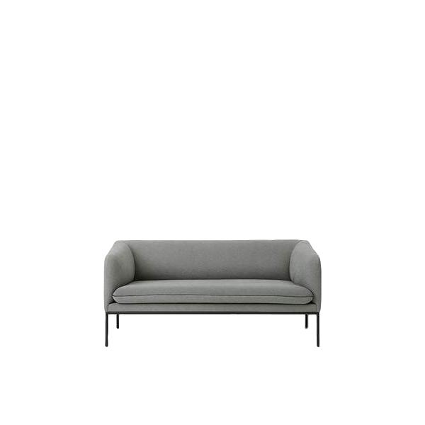 Ferm Living Turn Sofa 2 bomuld, solid lysegrå