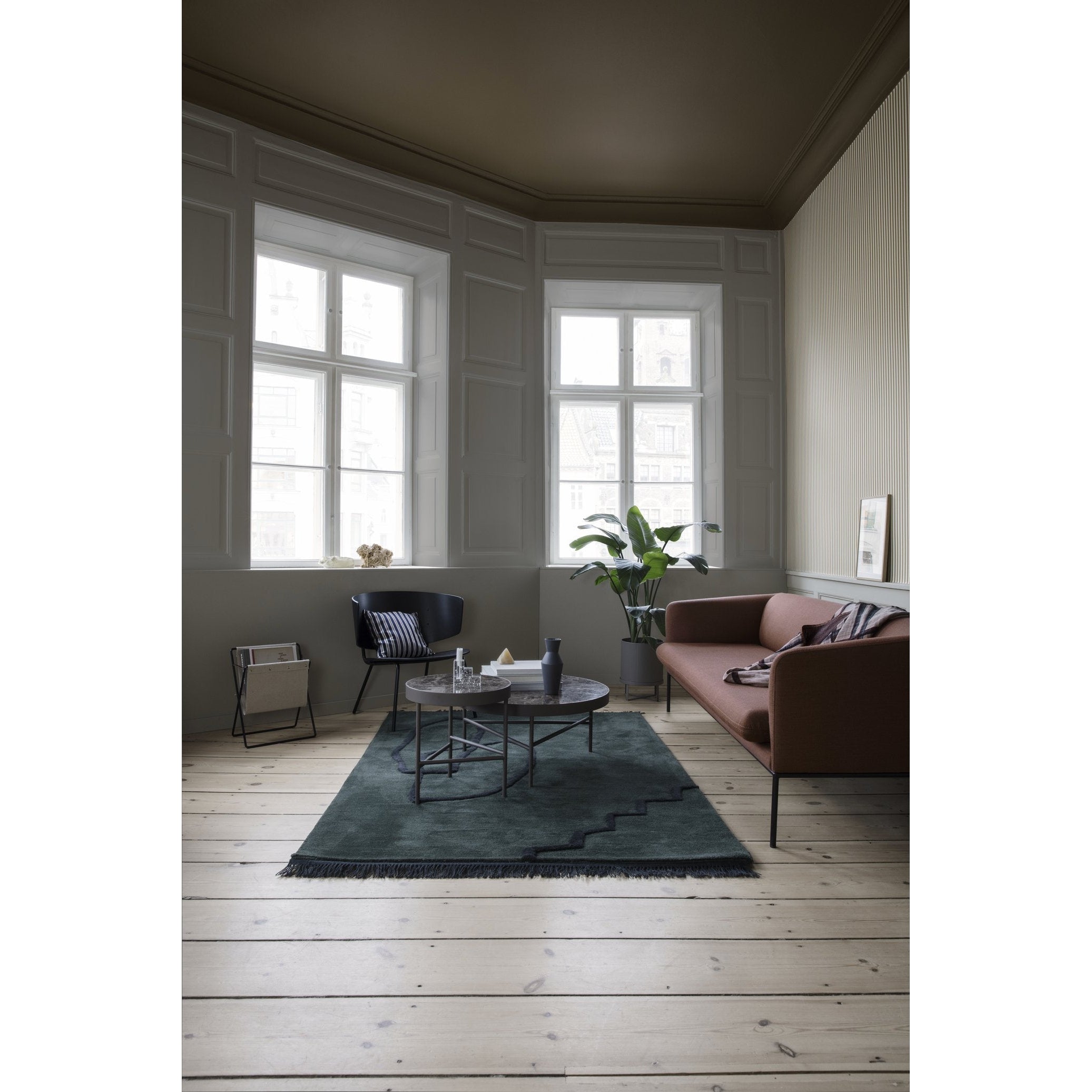 Ferm Living Turn Sofa 3 Wool, Solid Light Gray