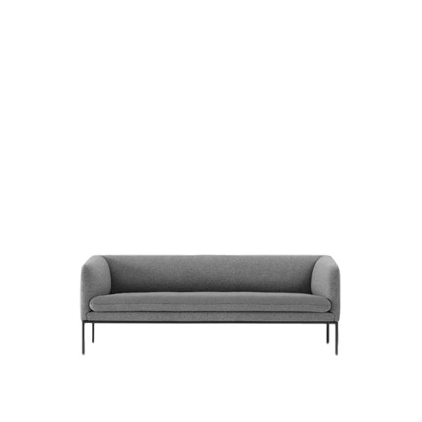 Ferm Living Turn Sofa 3 Wool, Solid Light Gray