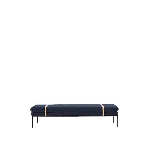 Ferm Living Turn Day Bed Algodón, azul sólido