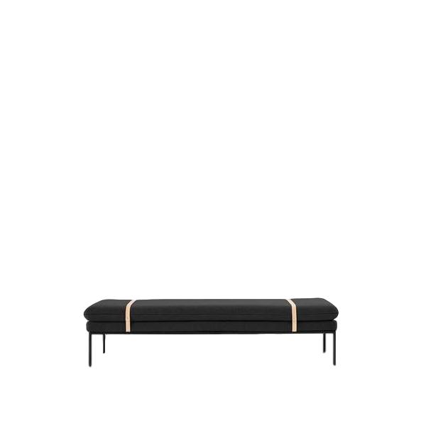 Ferm Living Turn Day Bed katoen, massief donkergrijs