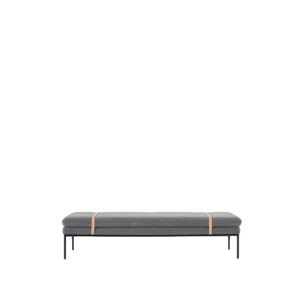 Ferm Living Turn Day Bed Laine, Gris Clair Uni