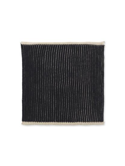 Ferm Living Twofold Cloth Set Of 2 Sand/Black