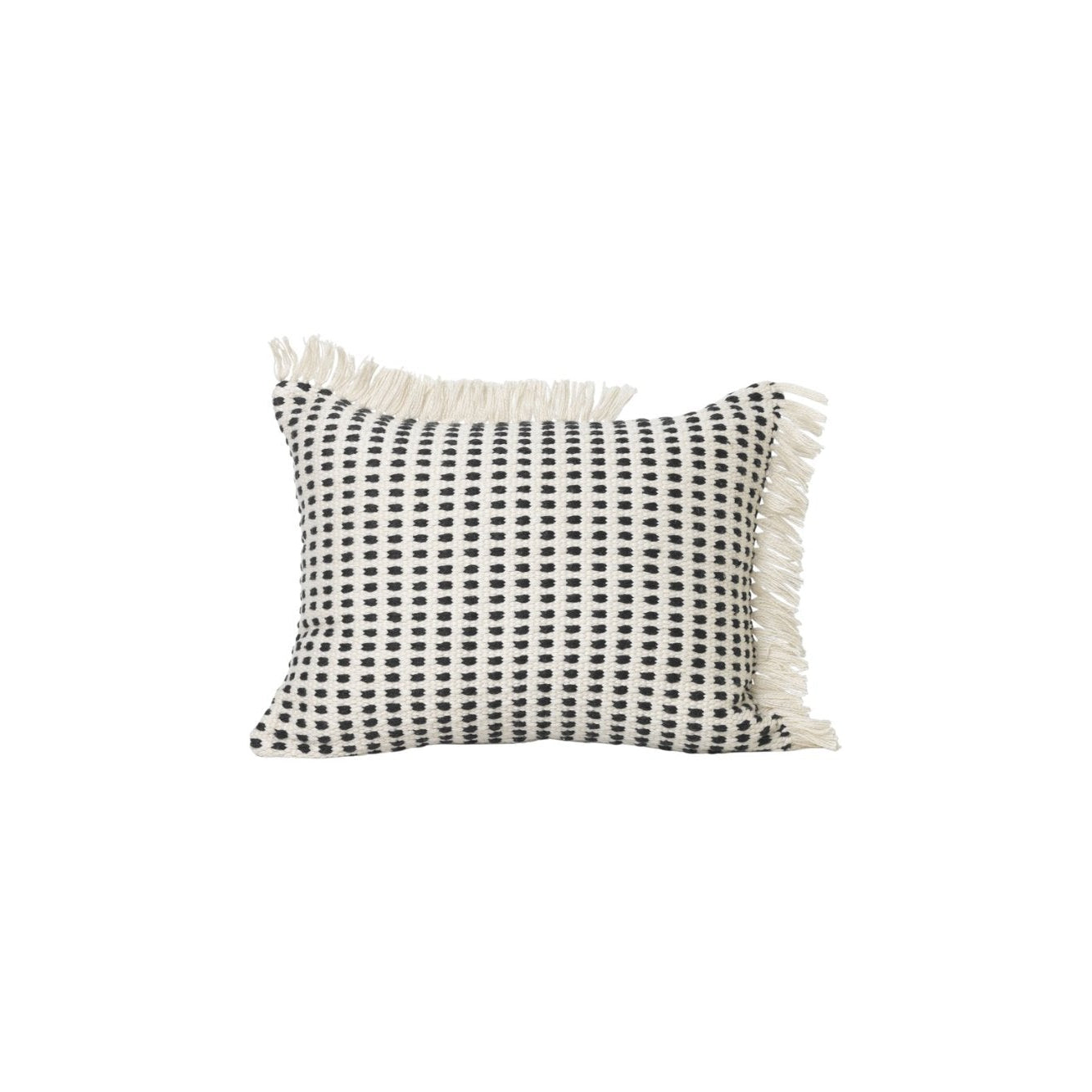 Ferm Living Way Outdoor Cushion White Blue, 70x50 Cm