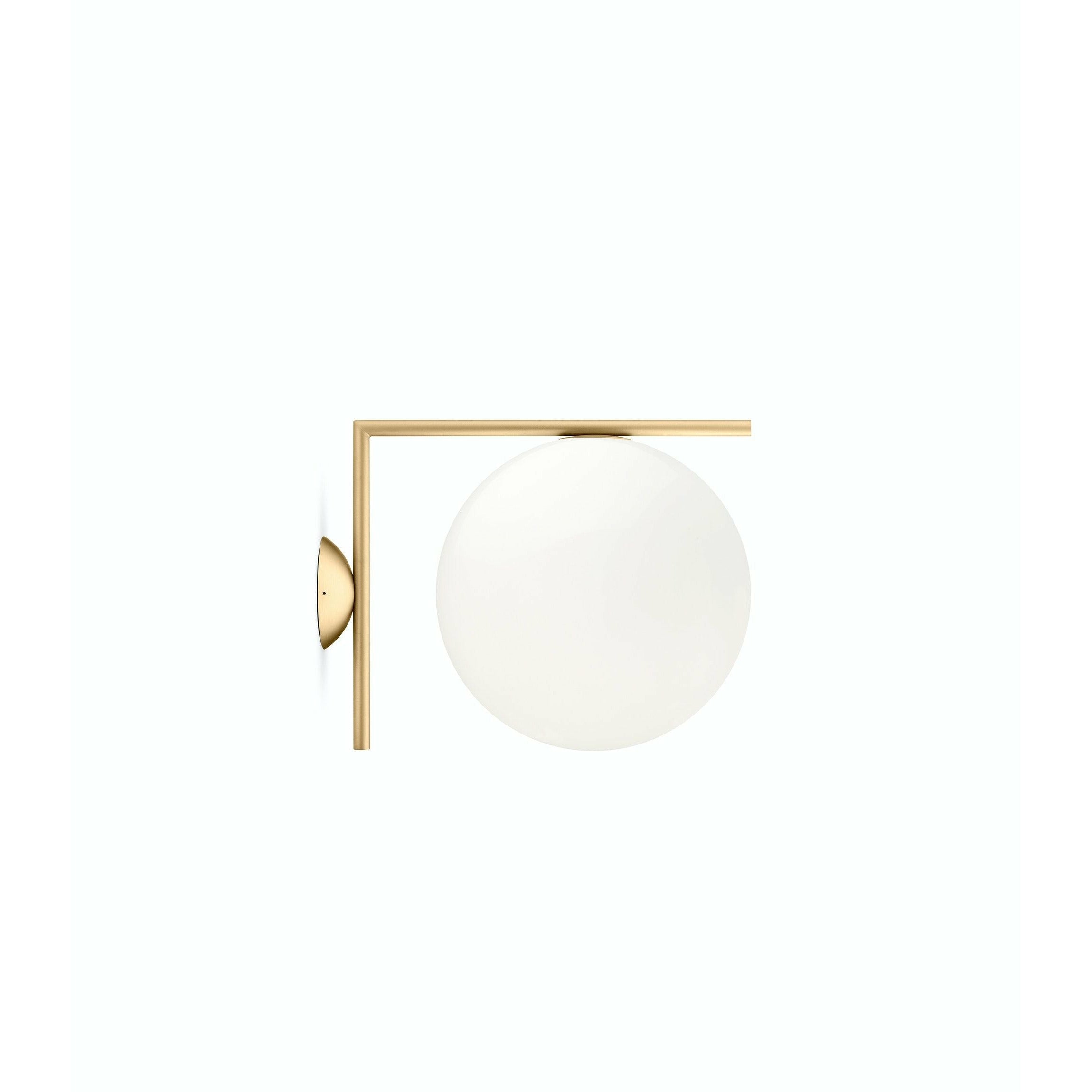 FLOS IC Light C/W2 Wand/Deckenlampe, Messing