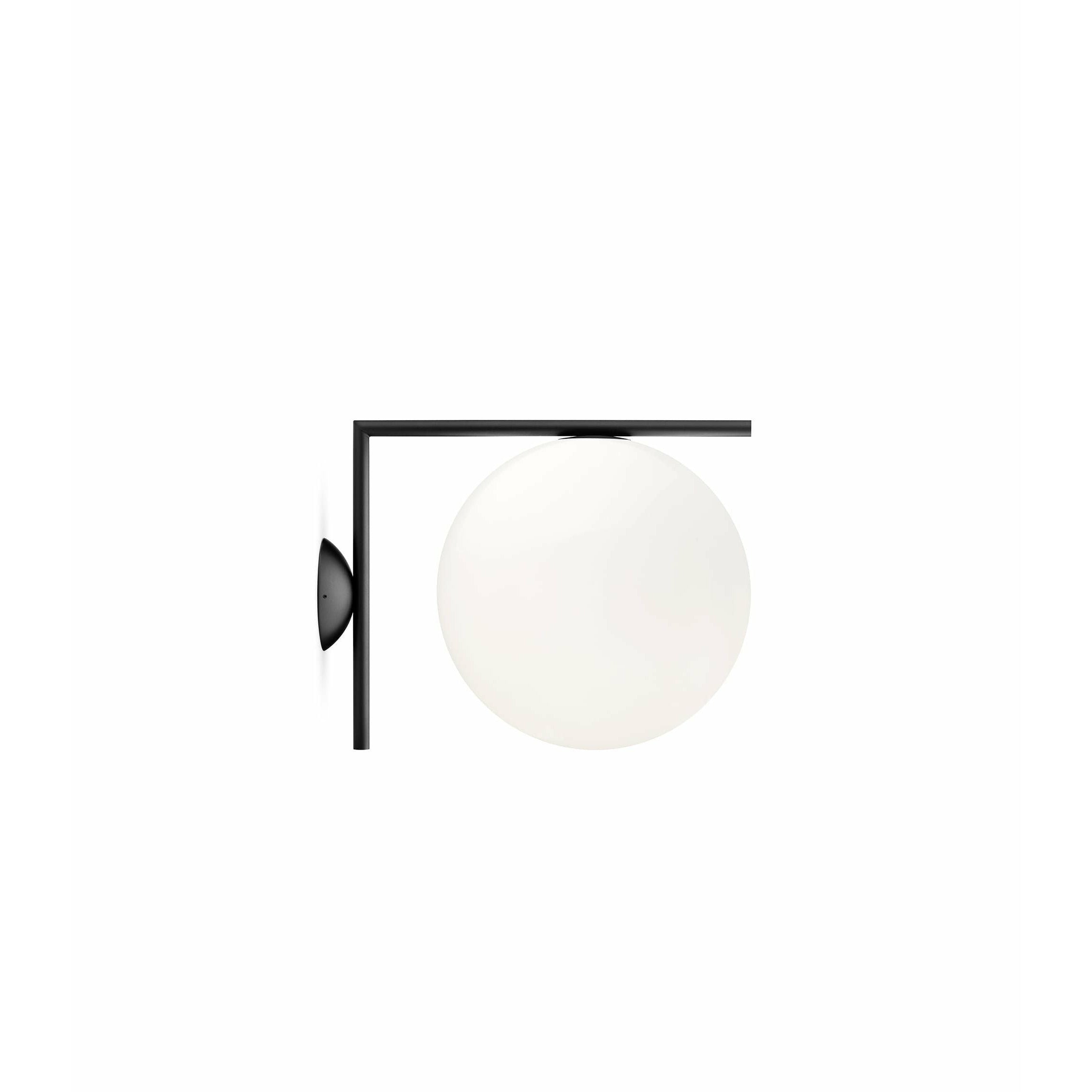 FLOS IC Light C/W2 Wand/Deckenlampe, schwarz