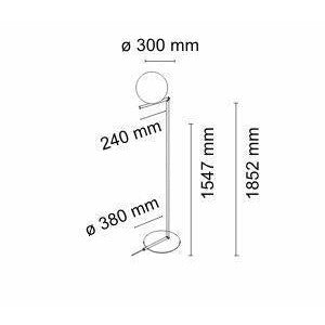 FLOS IC Light F2 Stehlampe, Chrom