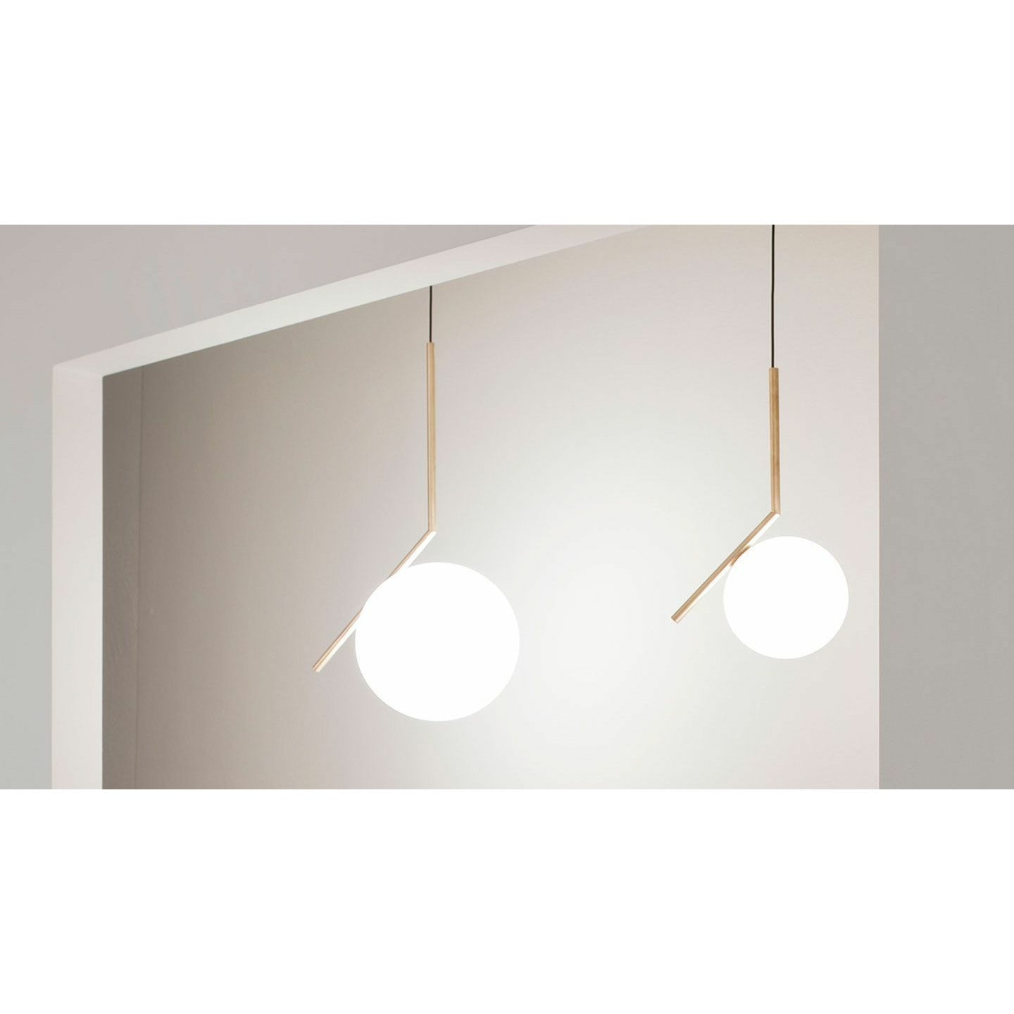 Flos Ic Light S1 Pendant Lamp, Brass