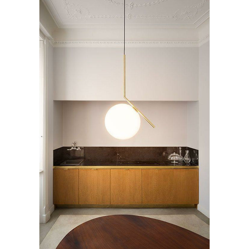 Flos Ic Light S2 Pendant Lamp, Brass