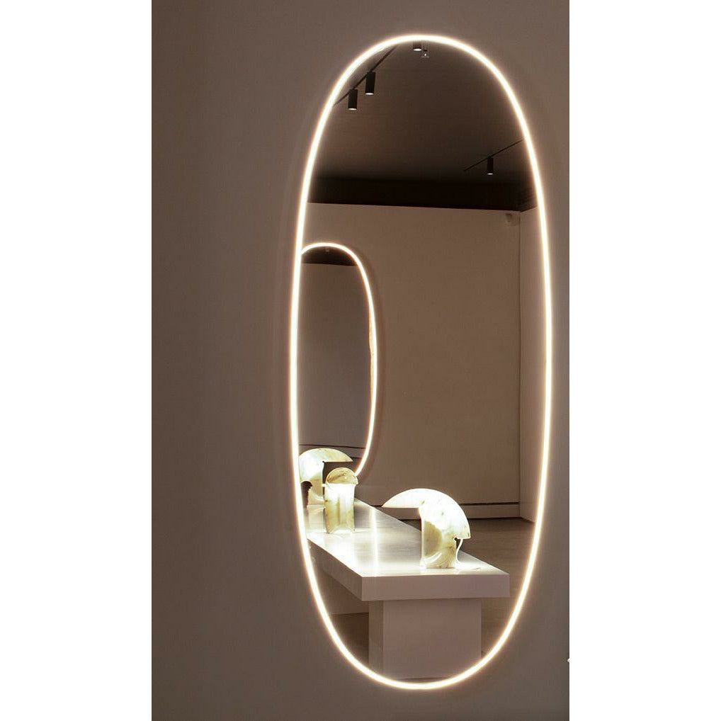 Flos La Plus Belle Mirror With Integrated Lighting, Brushed Gold