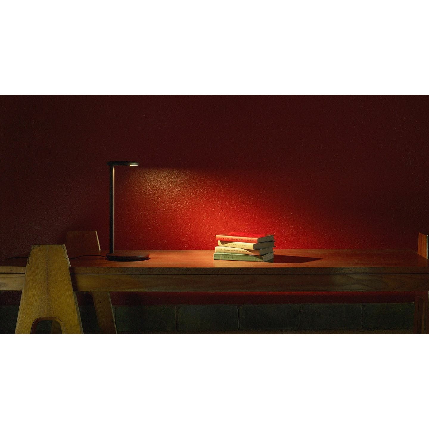 Flonge lampe de table oblique, marron