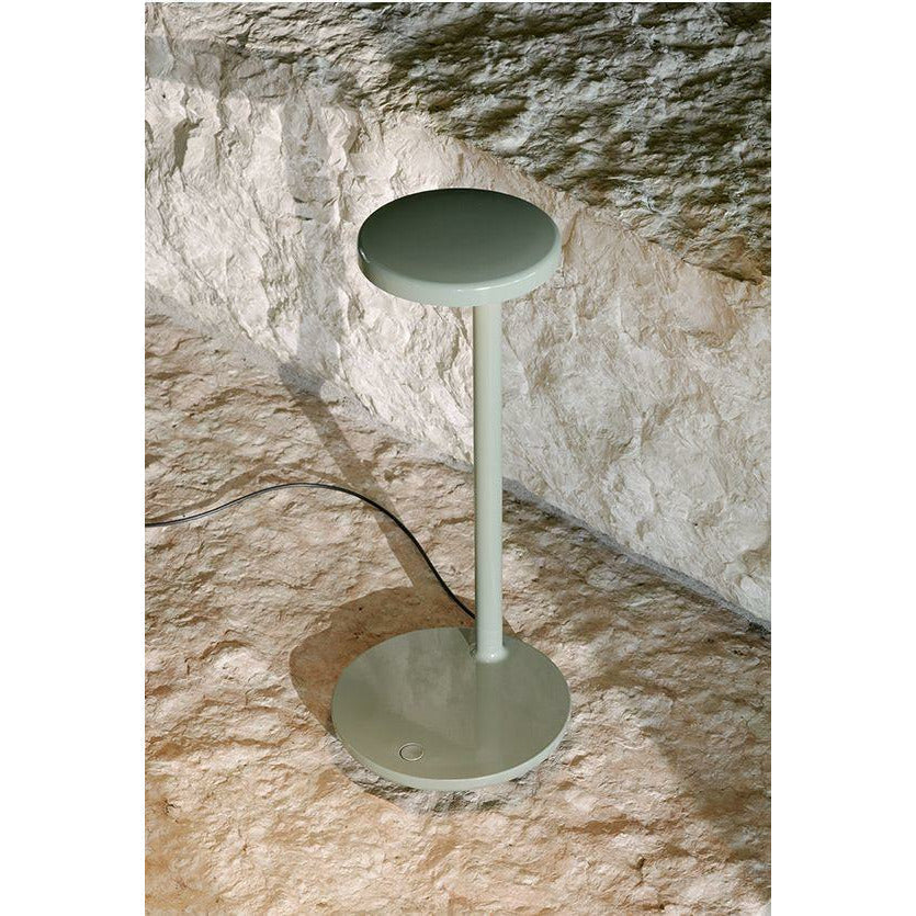 Flonge lampe de table oblique, Matt White