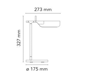 Flos Tab Table Lamp, Blue Mat