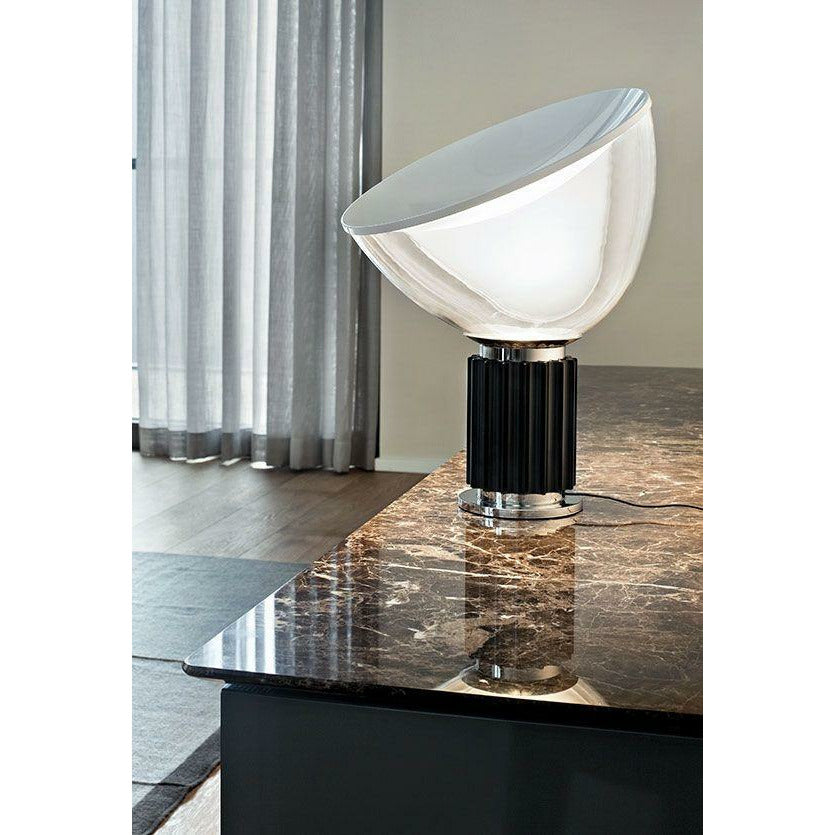 FLOS TACCIA Lámpara de mesa pequeña sombra de vidrio pequeño, bronce