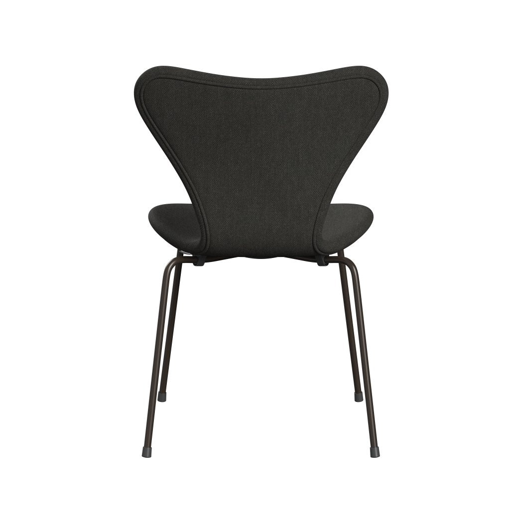Fritz Hansen 3107 chaise pleine d'ameublement, bronze marron / Fiord noir / marron