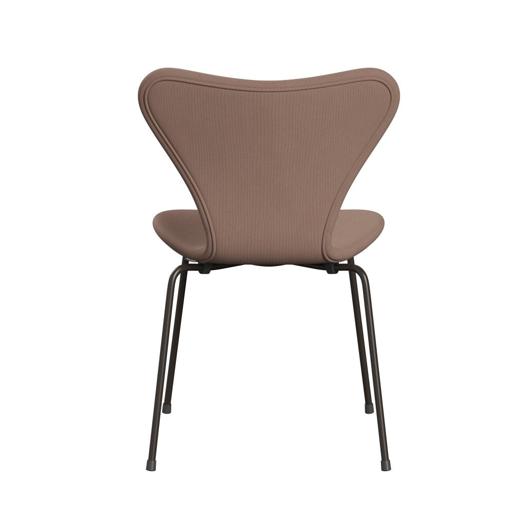 Fritz Hansen 3107 chaise complète à rembourrage, bronze brun / remix marron